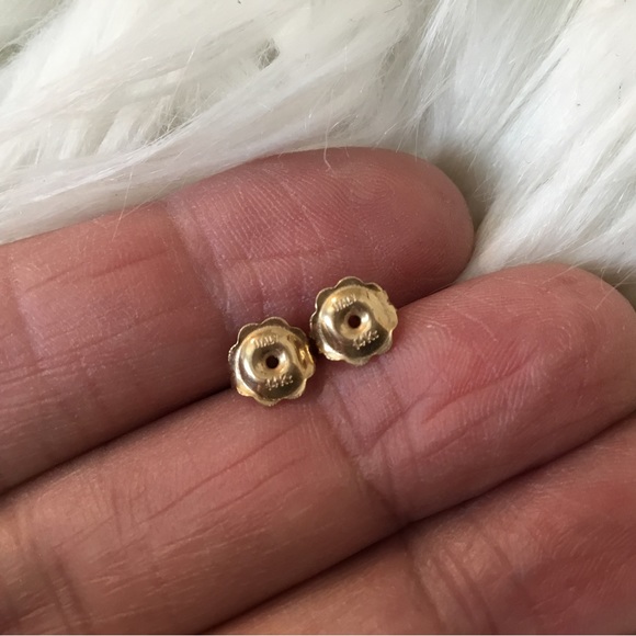 Vintage Real 14K Yellow Italian Gold Circle Dangle Earrings ( 5.2 Grams) - Picture 9 of 12